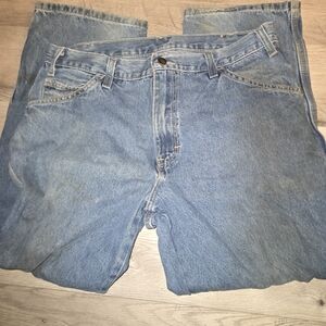 Dickies Men's Light Blue Relaxed Jeans